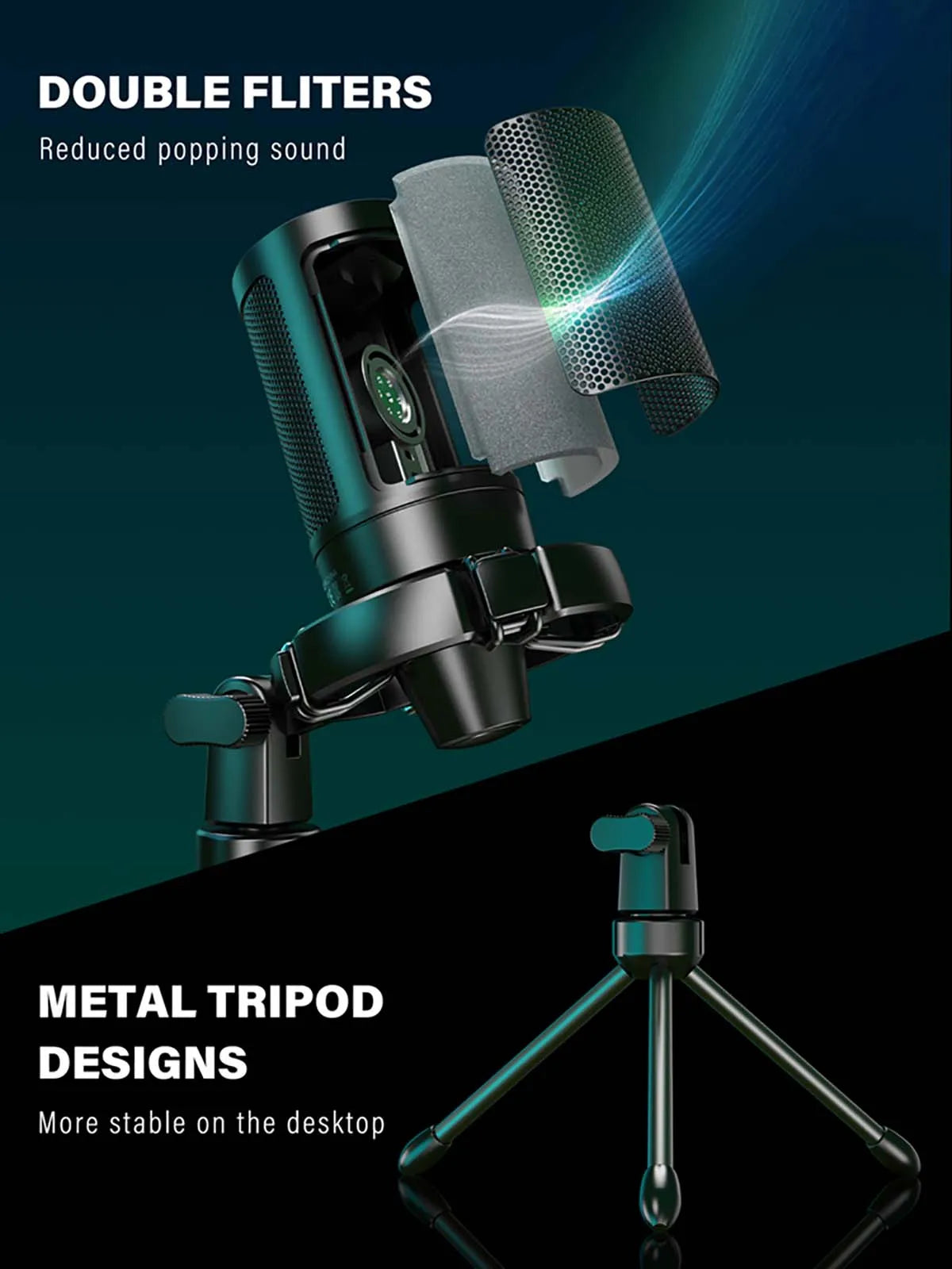 RGB USB Gaming Microphone