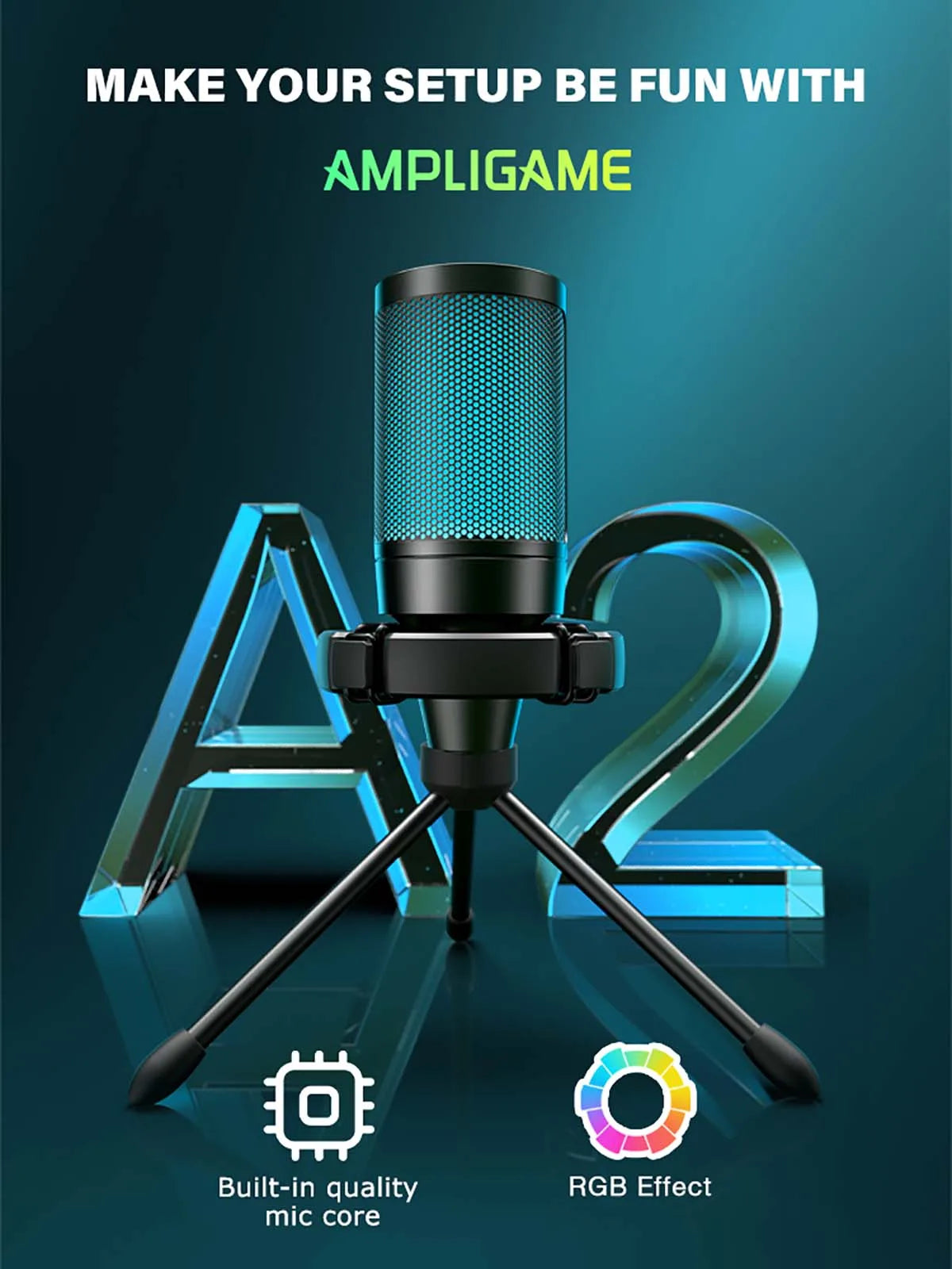 RGB USB Gaming Microphone
