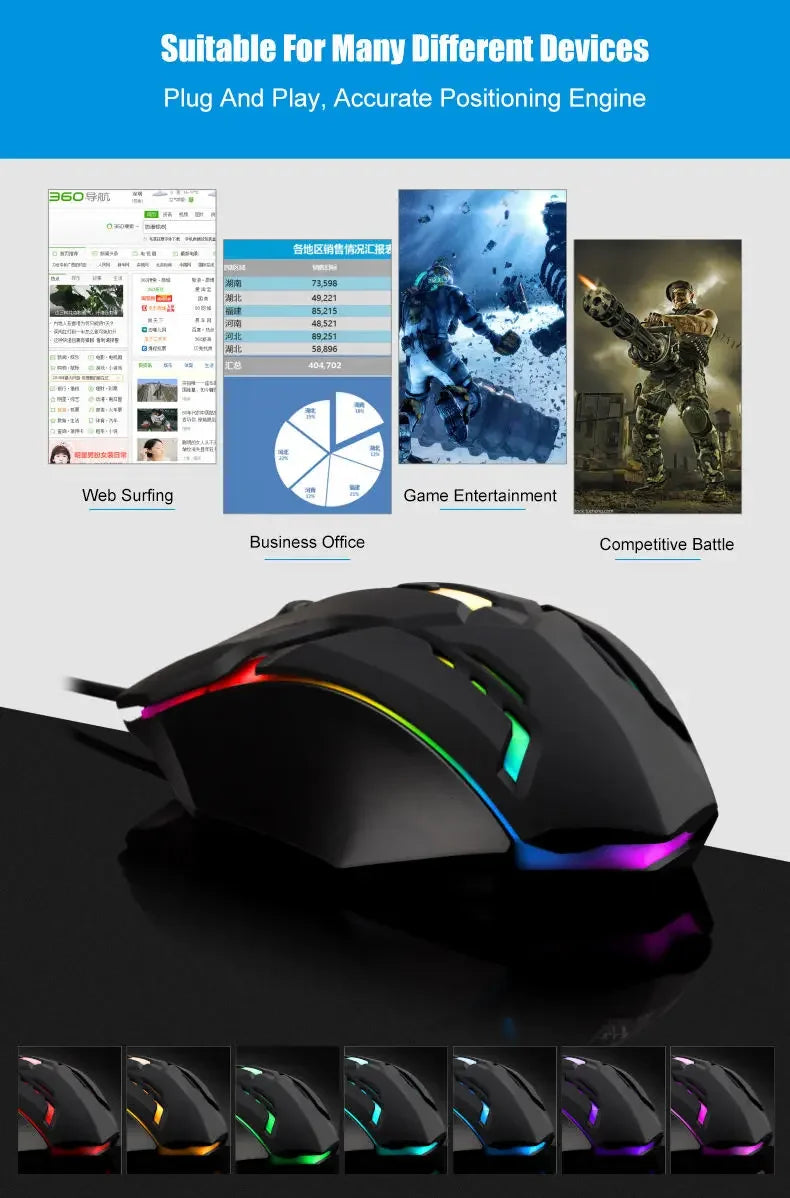 Gaming Mouse USB RGB Mouse